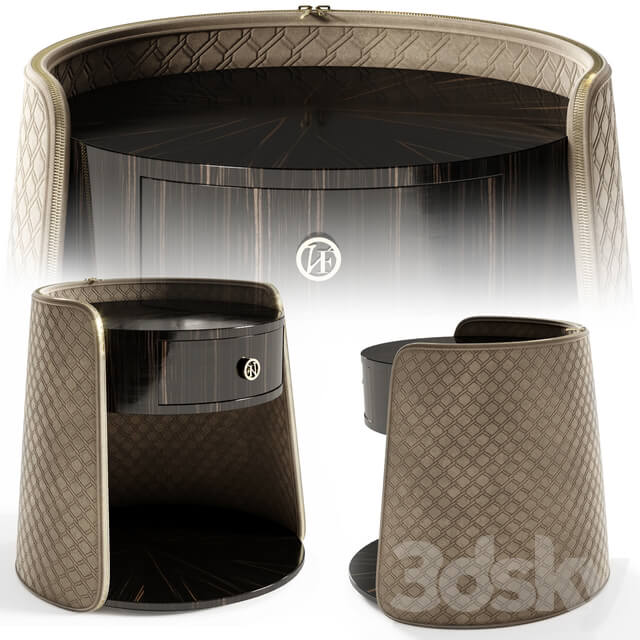 Bed Bed Vittoria Frigerio Appiani bedside table Contarini
