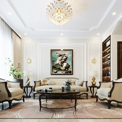  3D Interior Neoclassical House Model by Vu Van Bac 