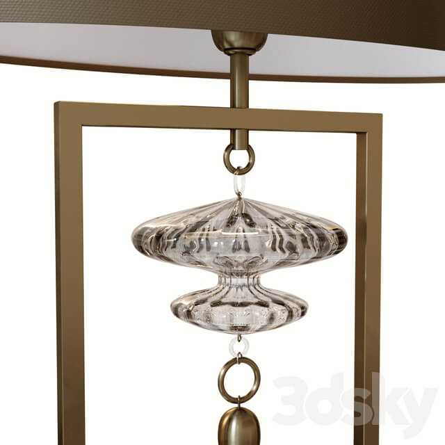 Constance nickel and black table lamp