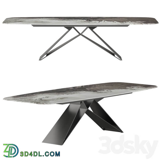 Cattelan Italia Premier Crystalart Dining Table