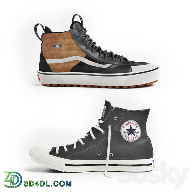 Footwear Vans and converse shoes