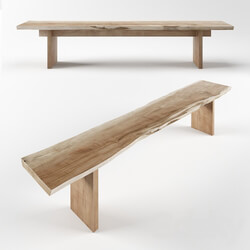 Other bench with living edges from the workshop IVAN CHUDOV 