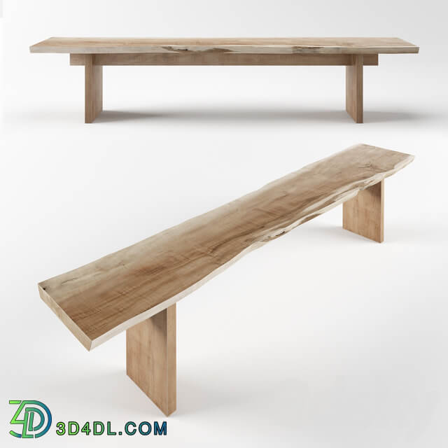 Other bench with living edges from the workshop IVAN CHUDOV