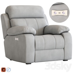 Armchair with foot lift 