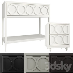 Dantone Home Console Nightstand Austin Console 3D Models 