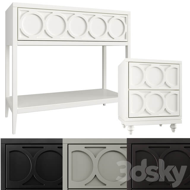 Dantone Home Console Nightstand Austin Console 3D Models