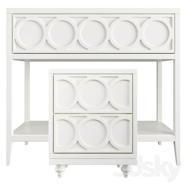 Dantone Home Console Nightstand Austin Console 3D Models