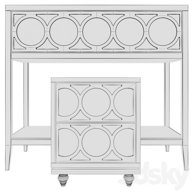 Dantone Home Console Nightstand Austin Console 3D Models