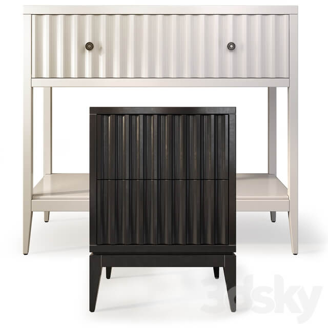 Dresser console and bedside table Austin. Console nightstand by Dantone Home Console 3D Models