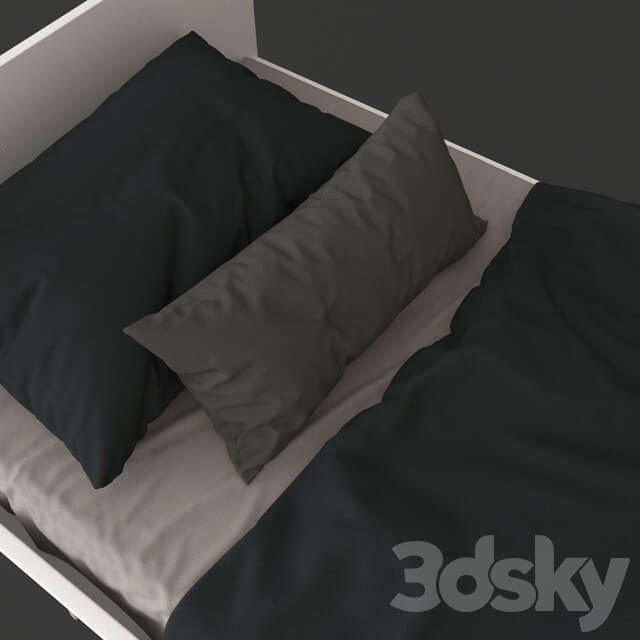 Kids bed Ikea Slakt v03 3D Models