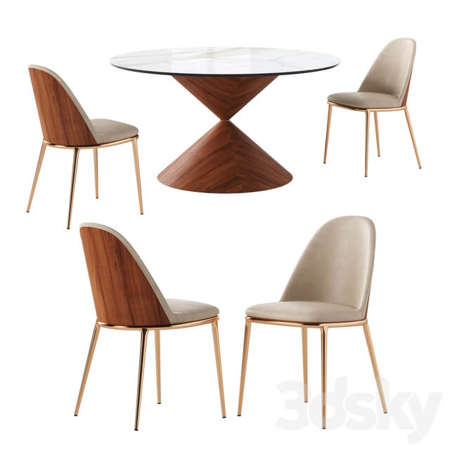 Table Chair MIDJ Lea S Chair Clessidra Table