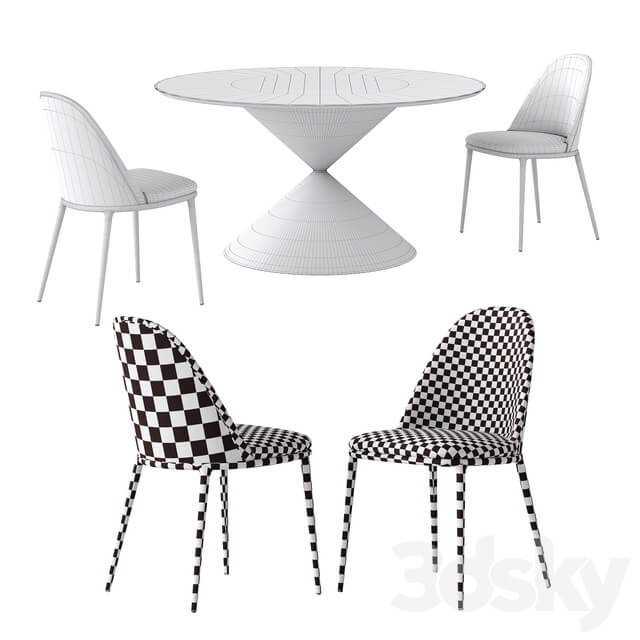 Table Chair MIDJ Lea S Chair Clessidra Table