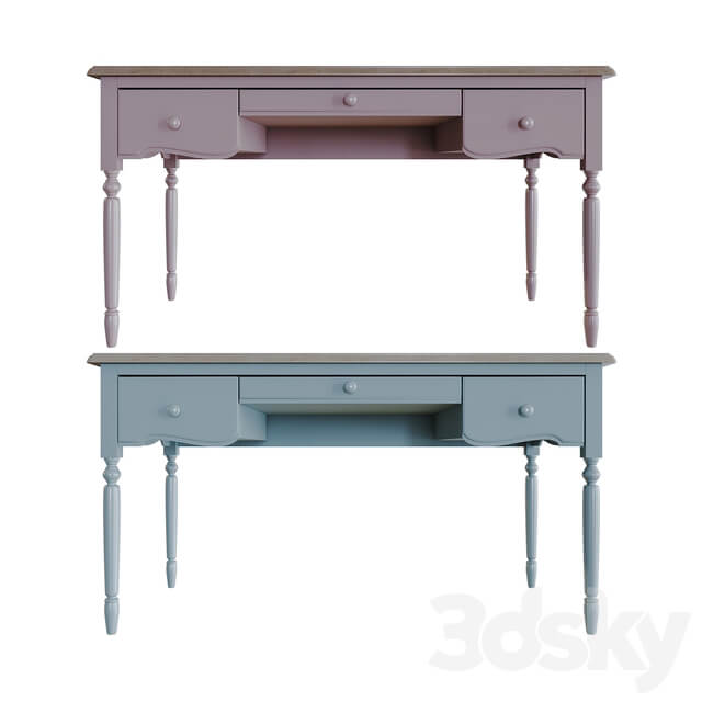 3 drawer writing desk Leblanc