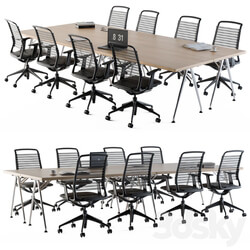 Conference Table Set For Office 