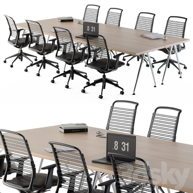 Conference Table Set For Office