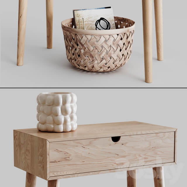Decoration Set 04 pampas Console