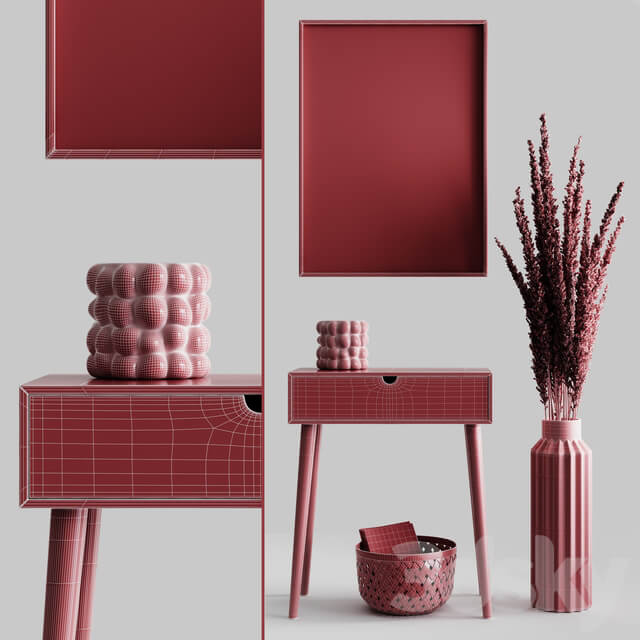 Decoration Set 04 pampas Console