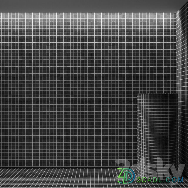 black mosaic