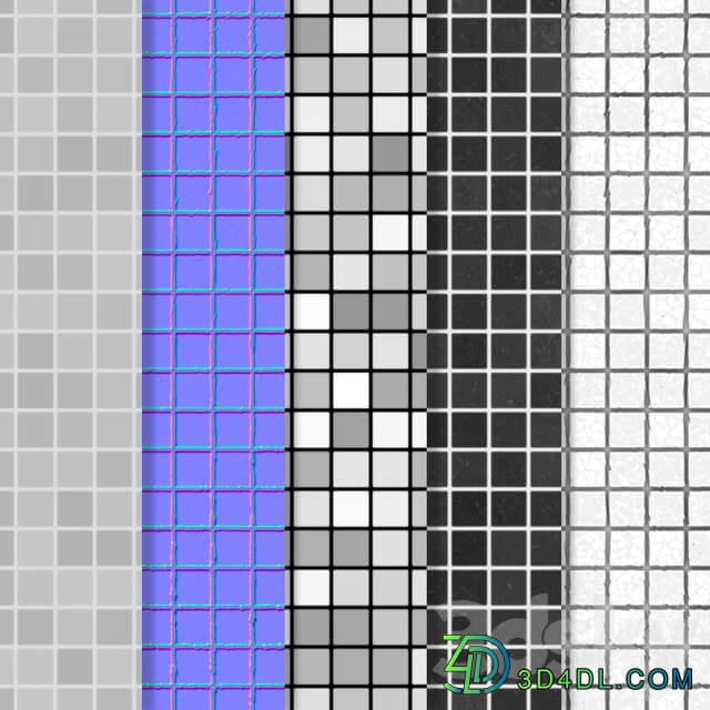 black mosaic