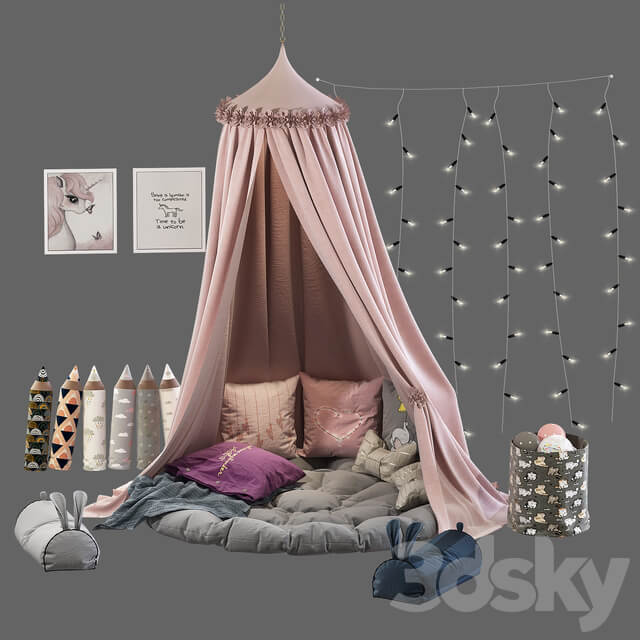 Miscellaneous Children 39 s canopy with decor