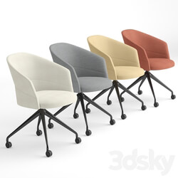 Viccarbe Copa pyramid base office chair 