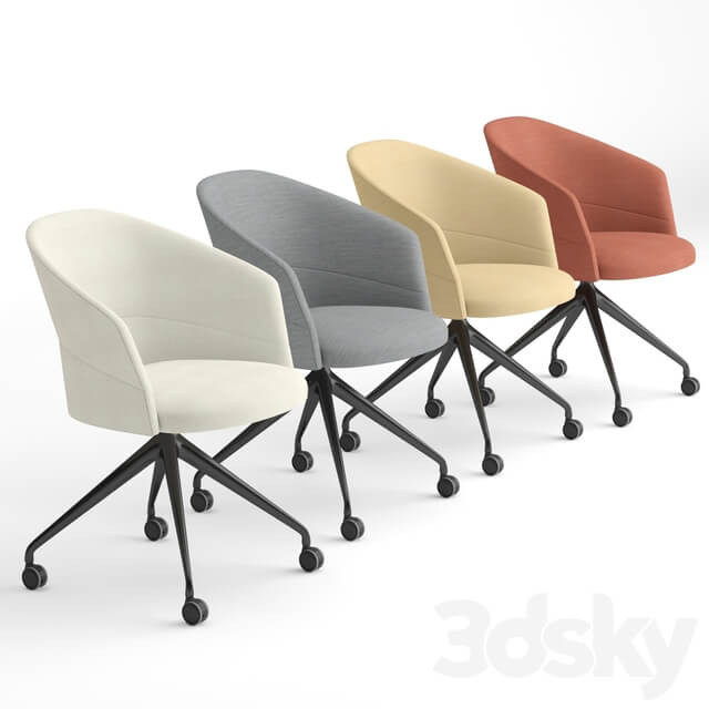 Viccarbe Copa pyramid base office chair