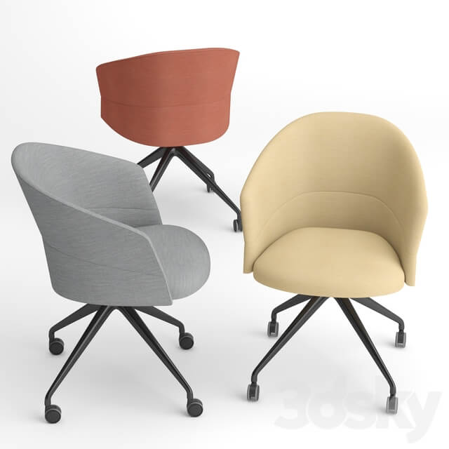 Viccarbe Copa pyramid base office chair