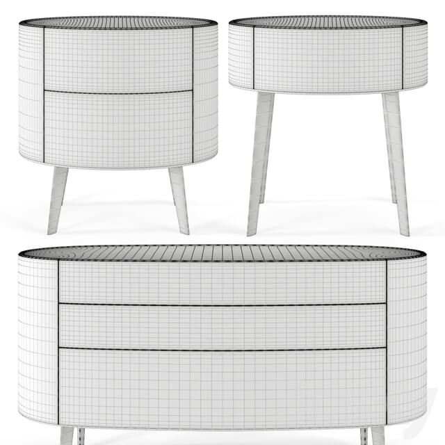 Sideboard Chest of drawer Poliform KELLY by Emmanuel Gallina