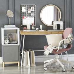 IKEA LILLASEN dressing table and workplace Office furniture 3D Models 