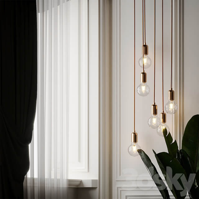 Nordic LED Pendant Light Pendant light 3D Models
