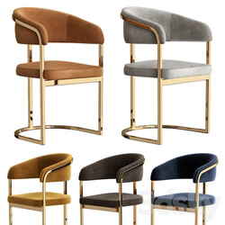 Chair Modern gold 