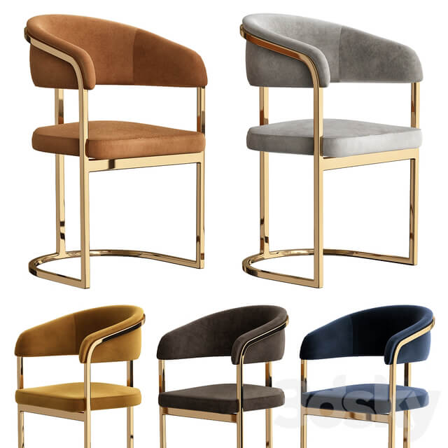 Chair Modern gold
