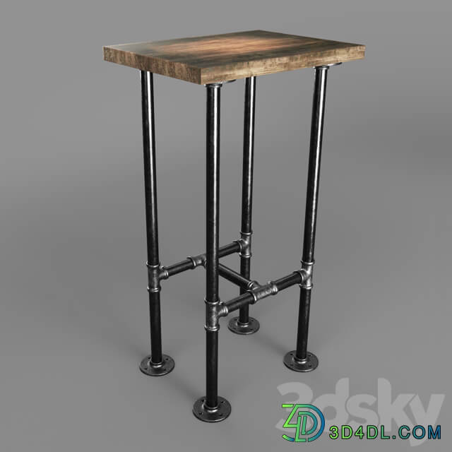 Table Chair Bar table made with iron pipes