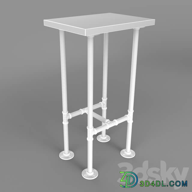 Table Chair Bar table made with iron pipes