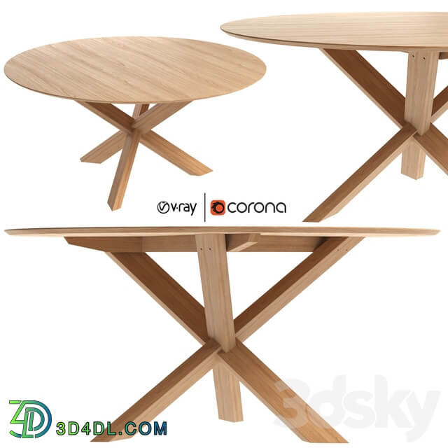 Mikado Round Dining Table R160 Cm by Industry West