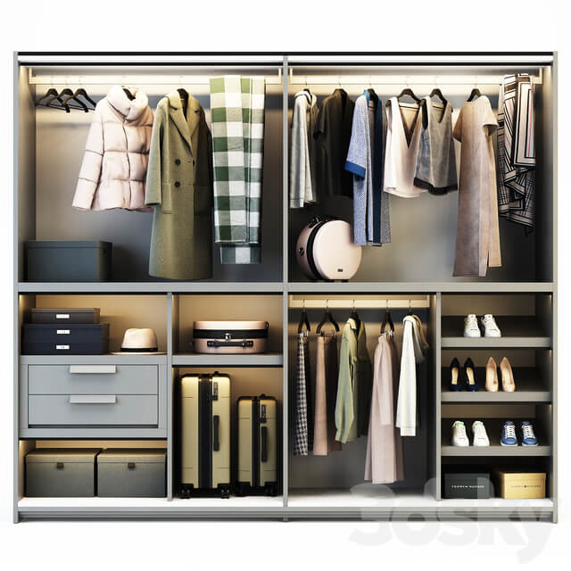 Wardrobe Display cabinets Novamobili Layer Wardrobe
