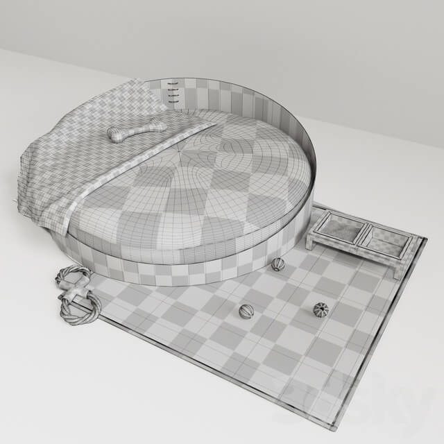Other decorative objects Set AMURA RIVER Metal dogbasket