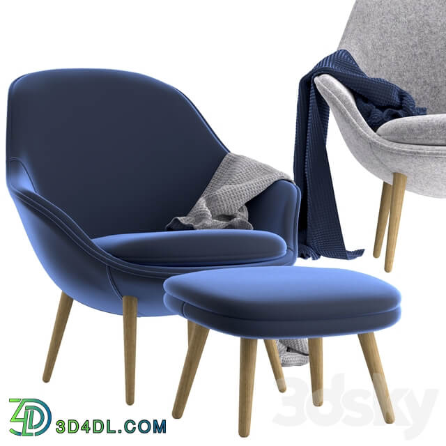 Boconcept Adelaide living chair Adelaide footstool
