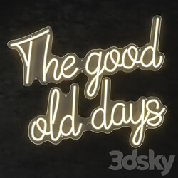 Technical lighting LED text the good old days eichholtz 