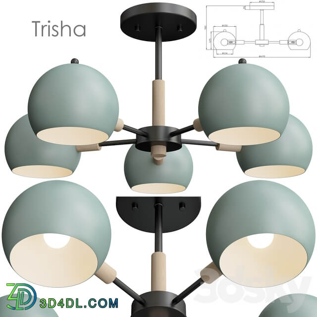Freya Trisha Fr5032 Cl 05 B Pendant light 3D Models