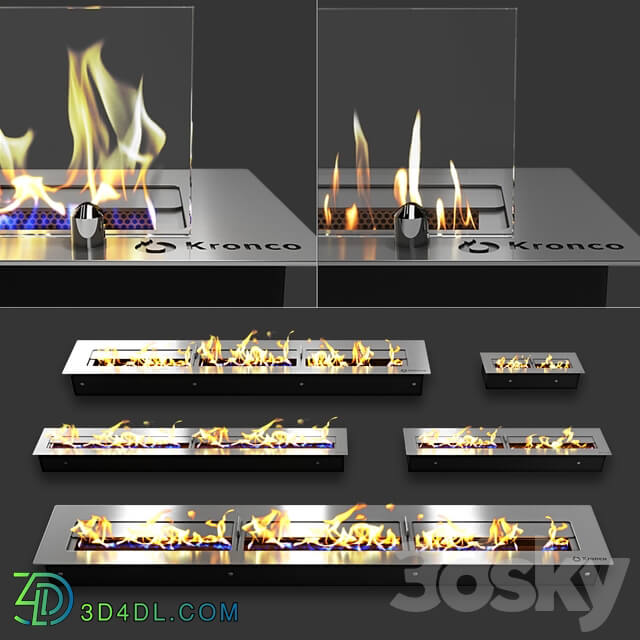 Blocks for biofireplaces