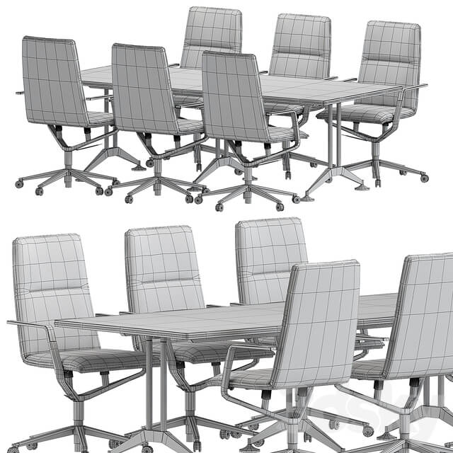 Wilkhahn logon table sola chair