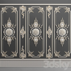 Plaster decorative frame 