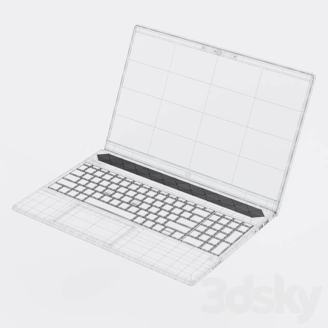 hewlett packard pavilion 15 laptop PC other electronics 3D Models