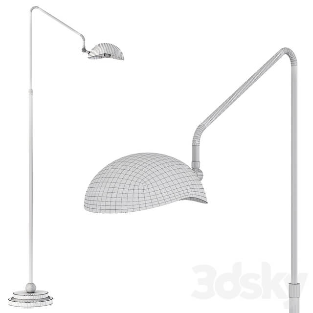 Restoration Hardware CONVESSI FLOOR LAMP Brass