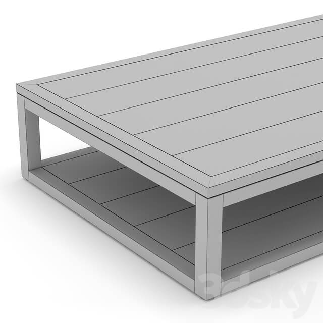 RH Outdoor Capri coffee table