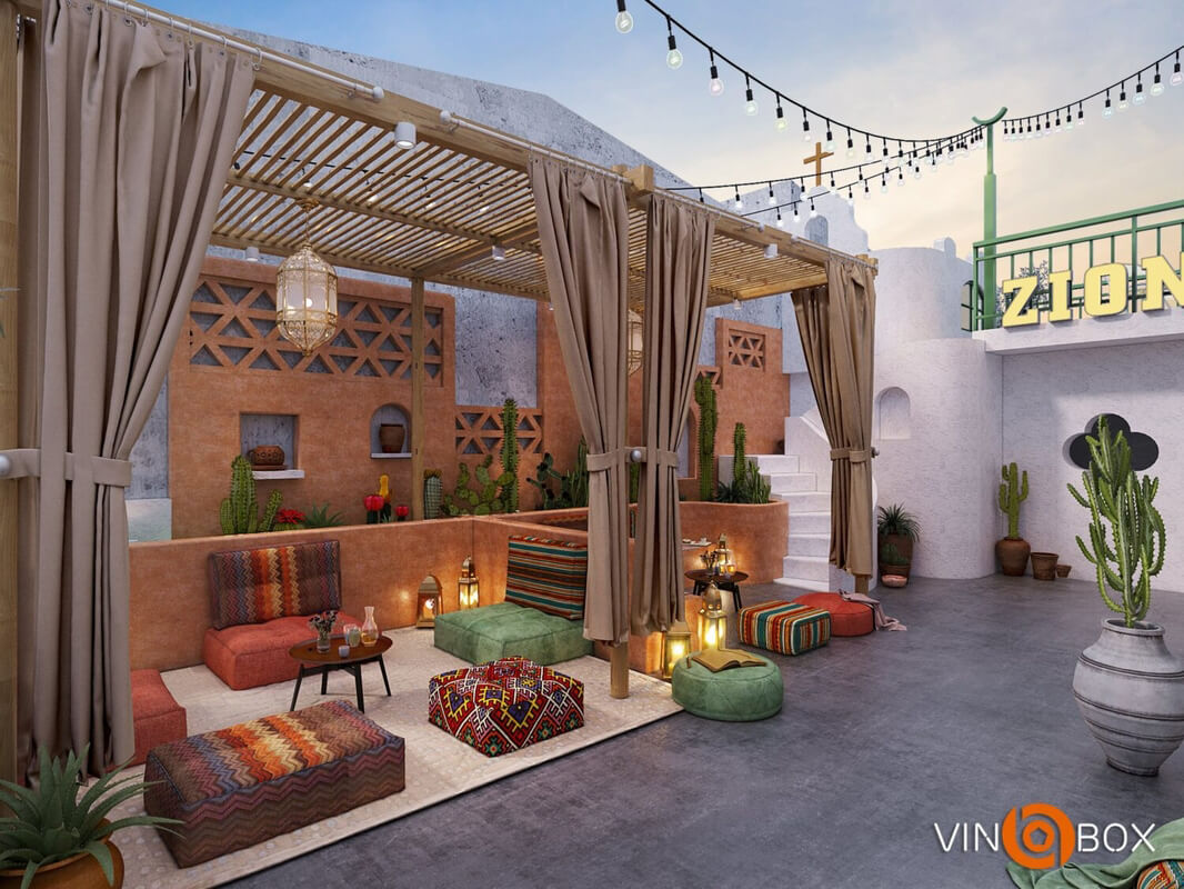  Coffee Room Interior by Van Le