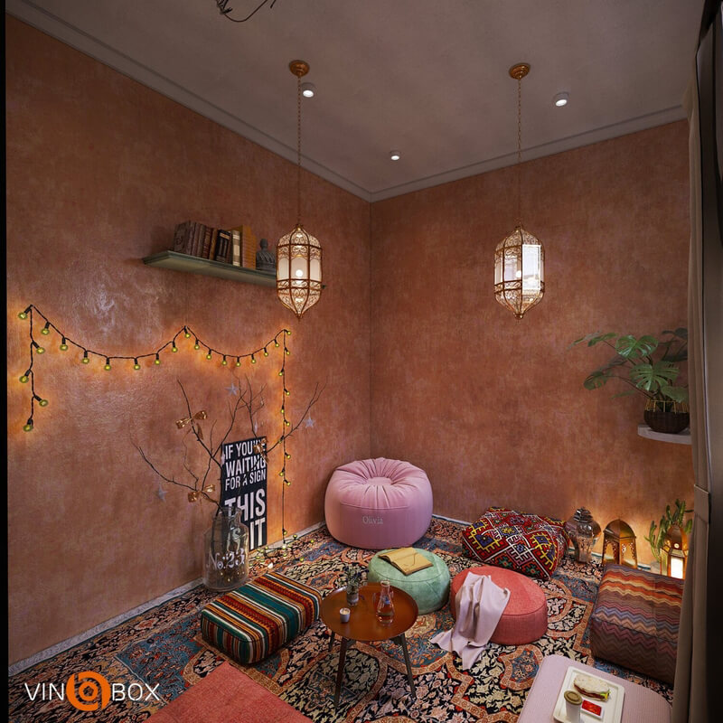  Coffee Room Interior by Van Le