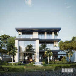 13373. 3D House Exterior Model Download By Truong Cong 