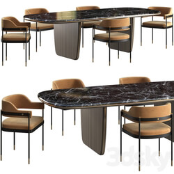 Table Chair Dining table Laskasas Jeane chair Laskasas Dale 